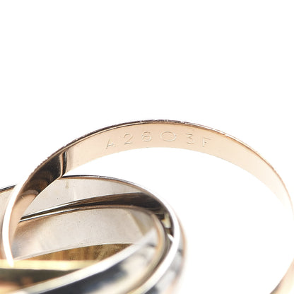 Cartier 18K Pink Yellow White Gold Five Band Les Must De Trinity Ring 54 6.75 5 of 5