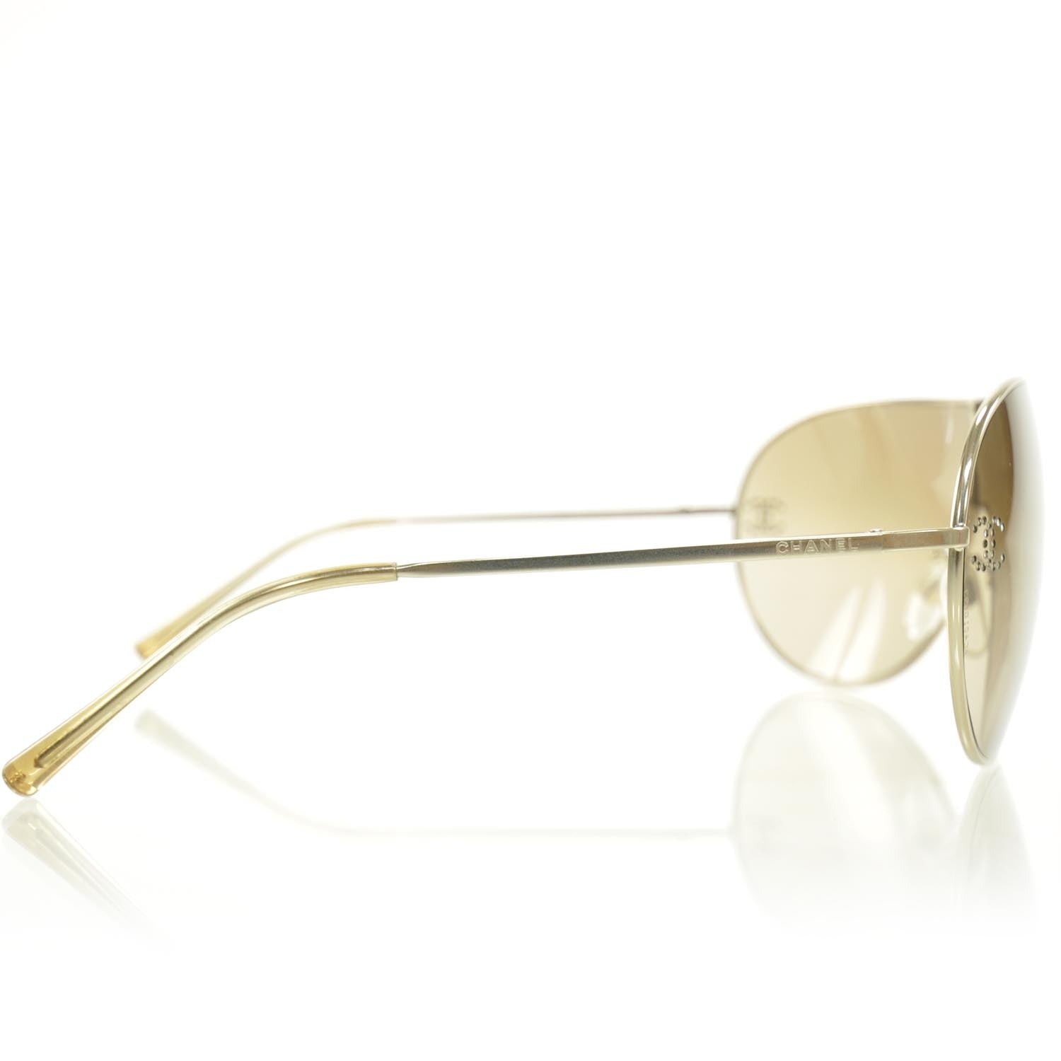 Chanel Crystal CC Logo Sunglasses 4122 B 4 of 8