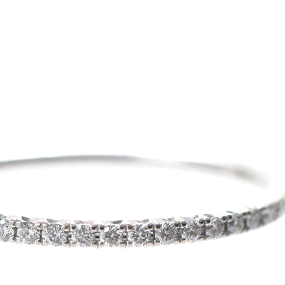 Tiffany 18K White Gold Diamond Metro Ring 7 4 of 7