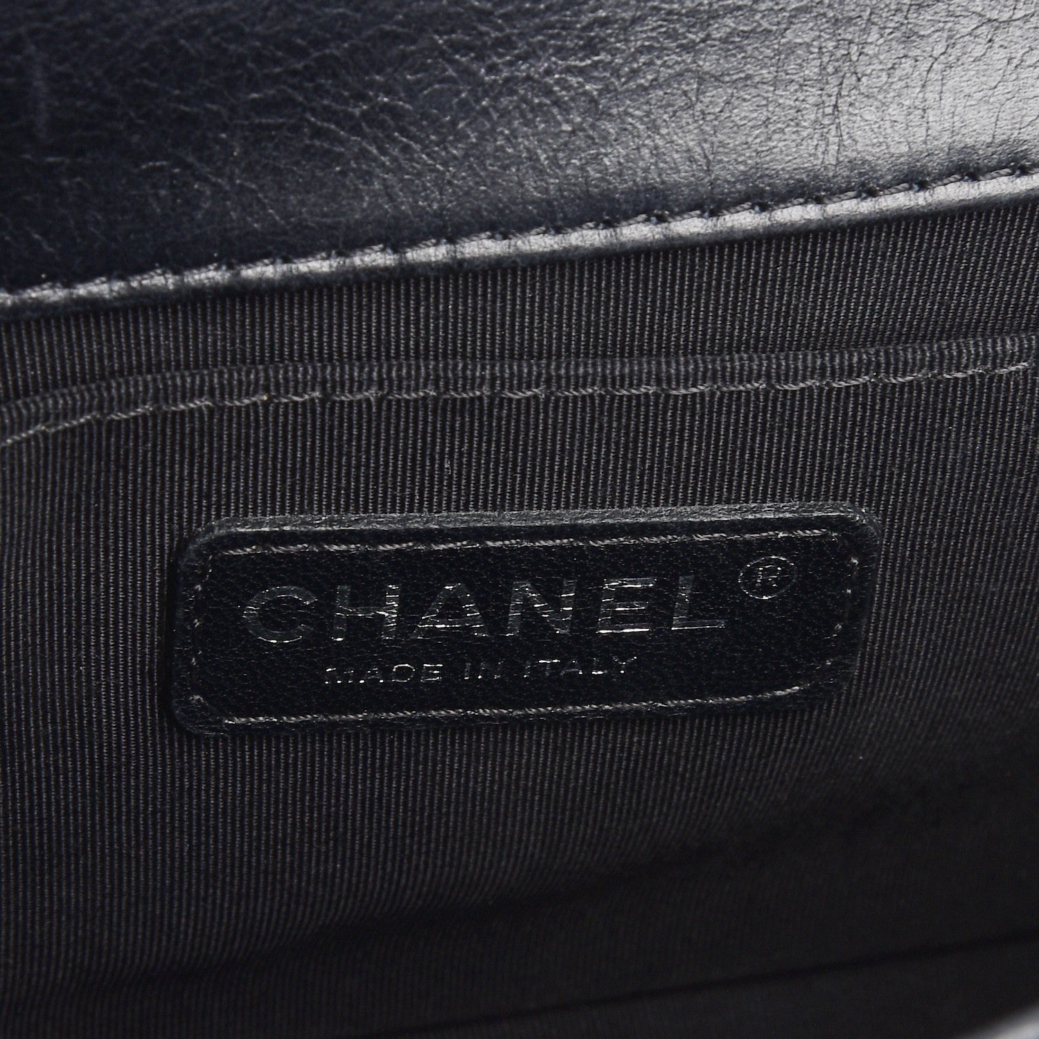 Chanel Calfskin Double Stitch Medium Boy Flap Black 6 of 8