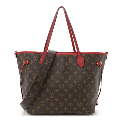 Louis Vuitton Monogram Inside Out Neverfull Bandouliere MM Sari Red 1 of 11