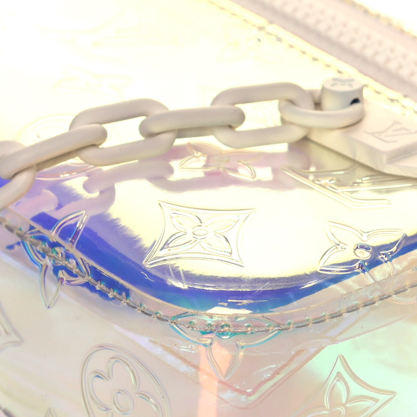 PVC Monogram Pochette Volga Iridescent Prism