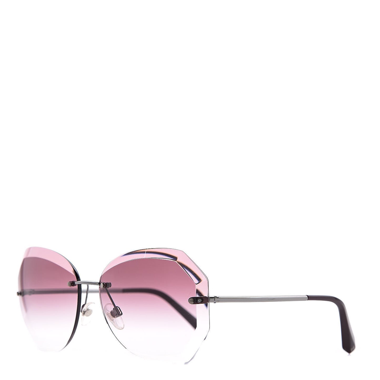 Metal Spring Round Sunglasses 4220 Pink
