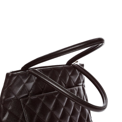Chanel Caviar Quilted Medallion Tote Dark Brown 10 of 14