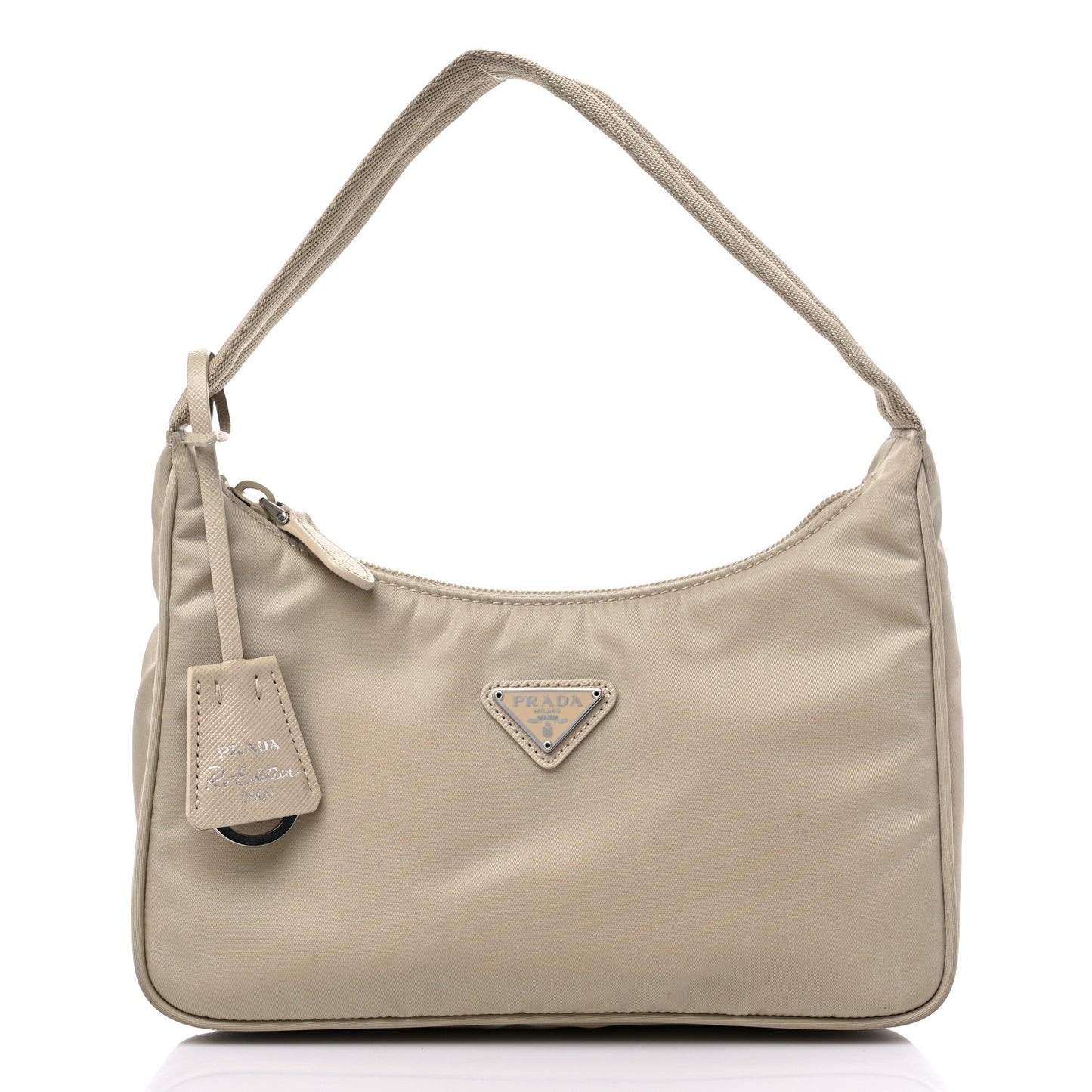 Re-Nylon Saffiano Mini Re-Edition 2000 Bag Deserto