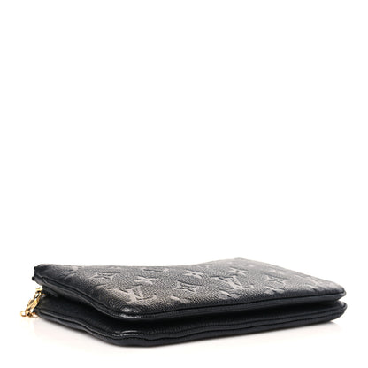 Louis Vuitton Empreinte Double Zip Pochette Black 4 of 9