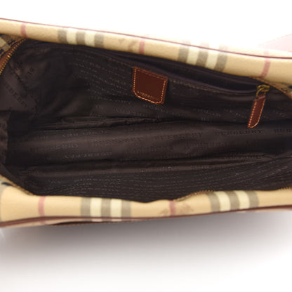 Burberry Haymarket Check Crossbody Bag Brown 5 of 10
