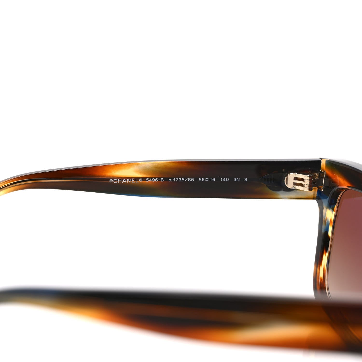Chanel Acetate Crystal CC 5496 Sunglasses Tortoise 7 of 8