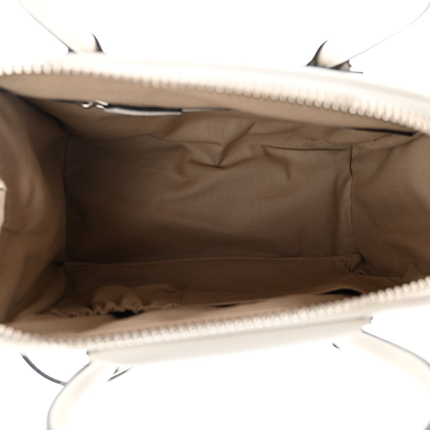 Calfskin Signature Logo Small Antigona White