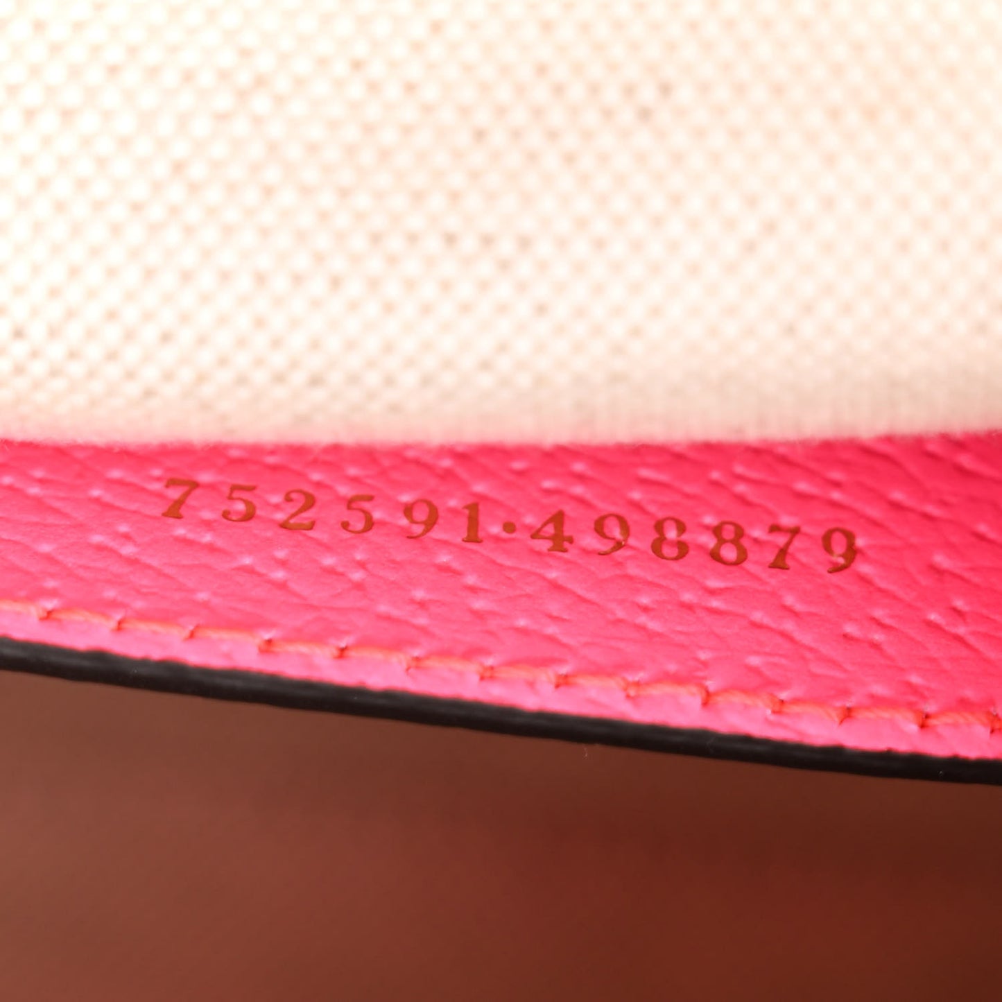 GG Supreme Monogram Textured Dollar Calfskin Web Ophidia Small Crossbody Bag Beige Ebony Fuchsia