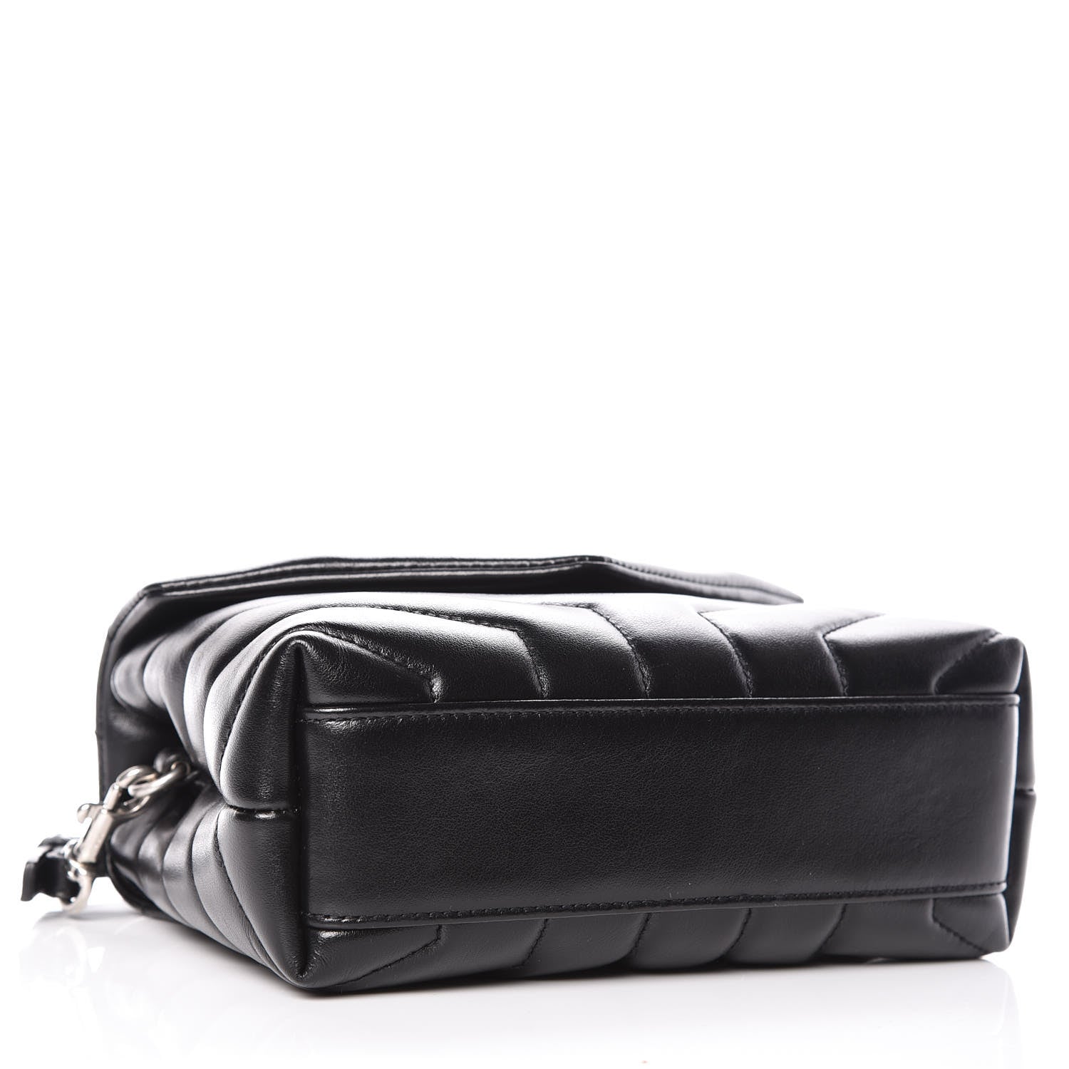 Saint Laurent Calfskin Y Quilted Monogram Toy Loulou Crossbody Bag Black 4 of 12