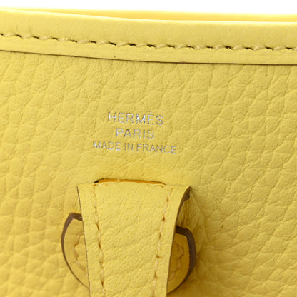 Hermes Taurillon Clemence Evelyne TPM Limoncello 6 of 11