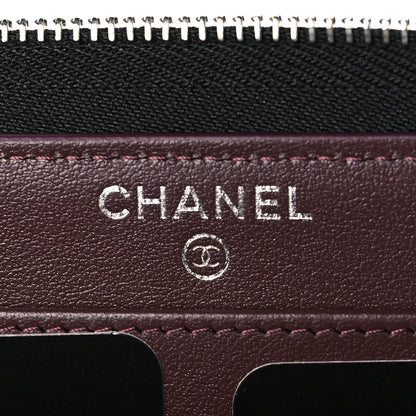 Chanel Caviar Quilted Large Gusset Zip Around Wallet Black 6 of 10