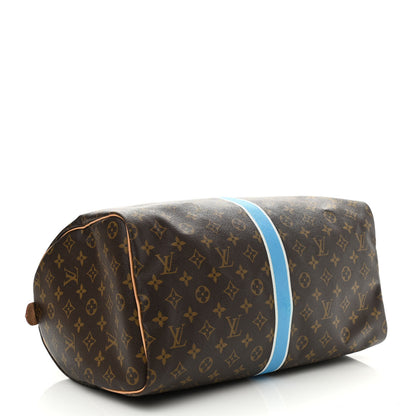 Louis Vuitton Monogram My LV Heritage Speedy 40 Blue White 4 of 11