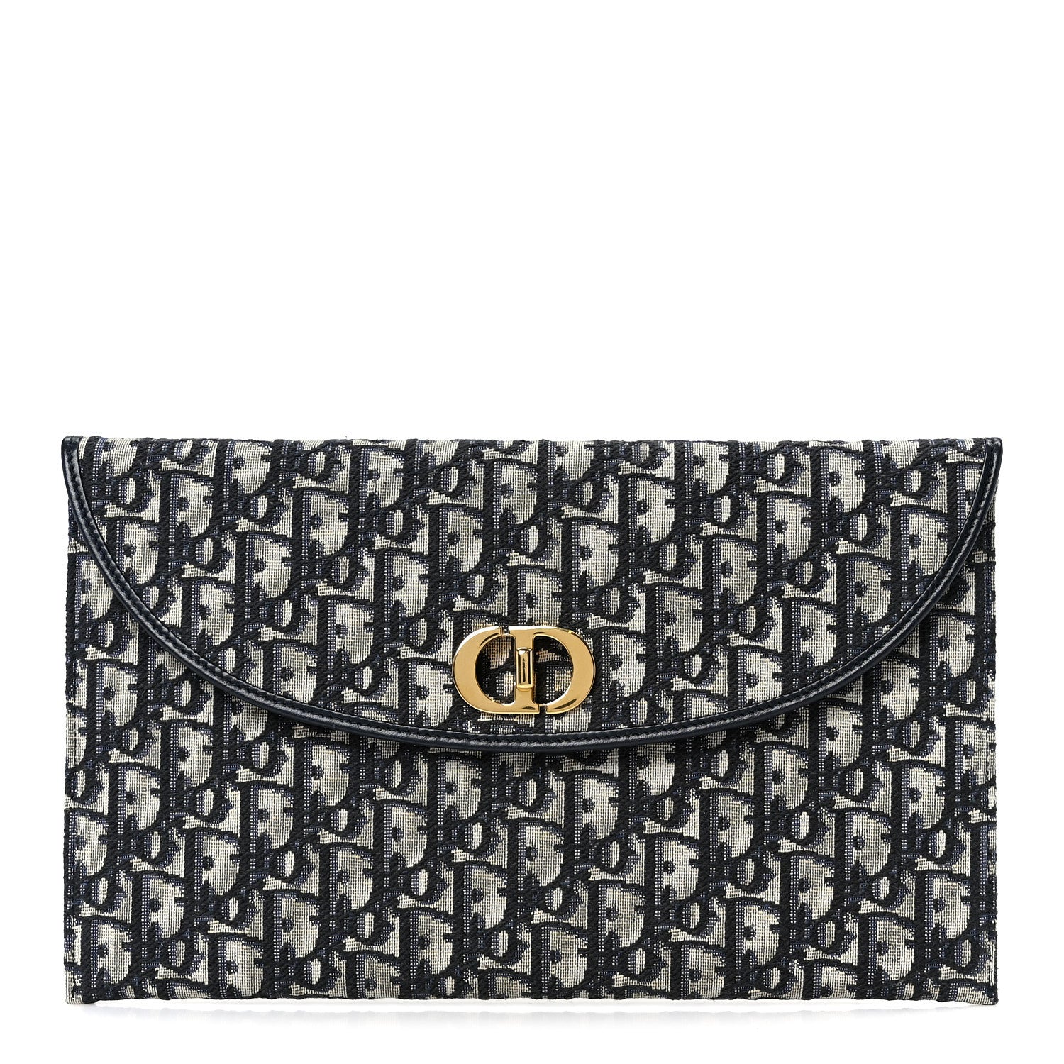 Christian Dior Oblique 30 Montaigne Avenue Pouch With Flap Blue 1 of 8
