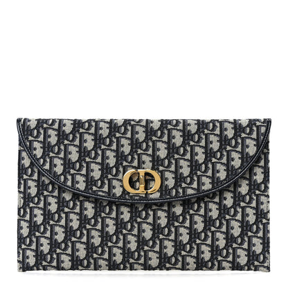 Christian Dior Oblique 30 Montaigne Avenue Pouch With Flap Blue 1 of 8