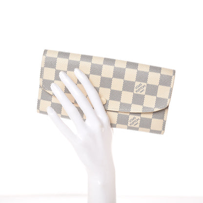Louis Vuitton Damier Azur Emilie Wallet 2 of 6
