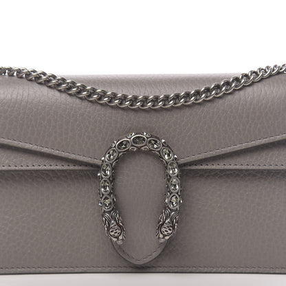 Gucci Dollar Calfskin Crystal Super Mini Dionysus Shoulder Bag Dusty Grey Black Diamond 9 of 10
