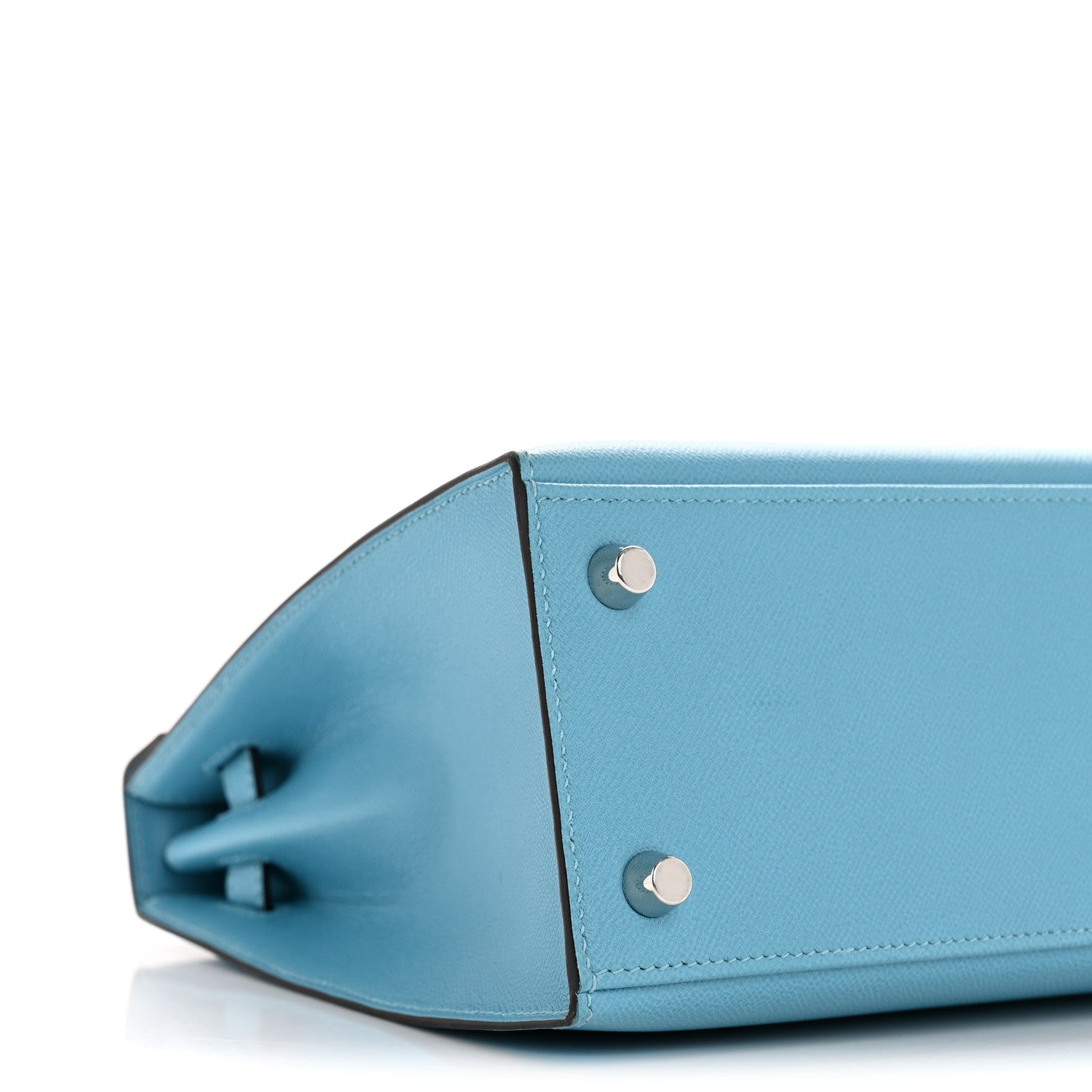 Hermes Madame Calfskin Kelly Sellier 25 Bleu du Nord 9 of 13