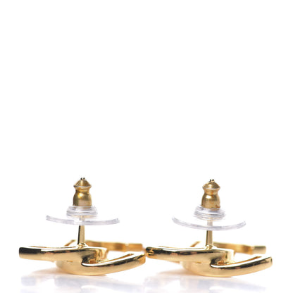 Chanel Metal Obazine CC Earrings Gold 2 of 3