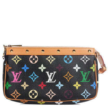 Louis Vuitton Monogram Multicolor Pochette Accessories Black 1 of 7