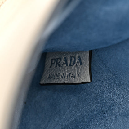 Prada Glace Calfskin Large Soft Cahier Bag White 7 of 11