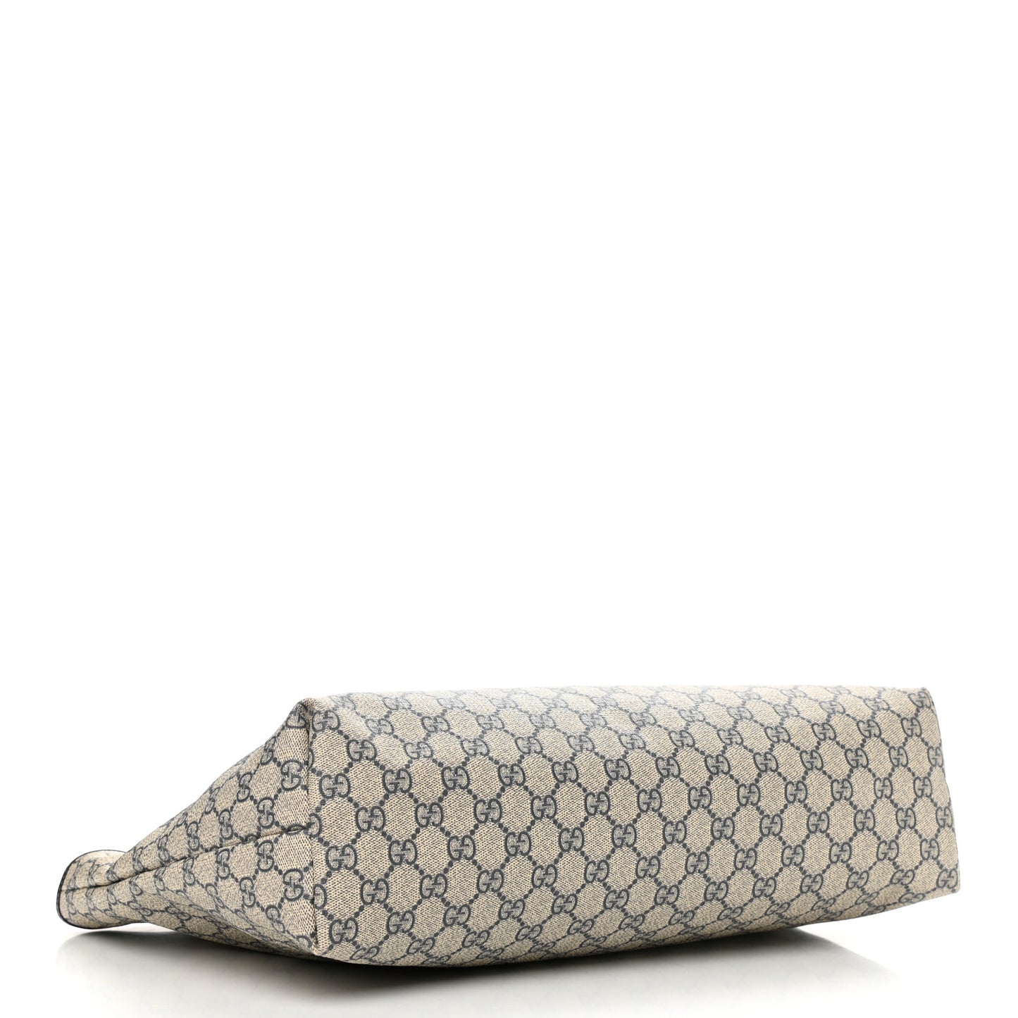GG Supreme Monogram Medium Zippered Shopping Tote Navy
