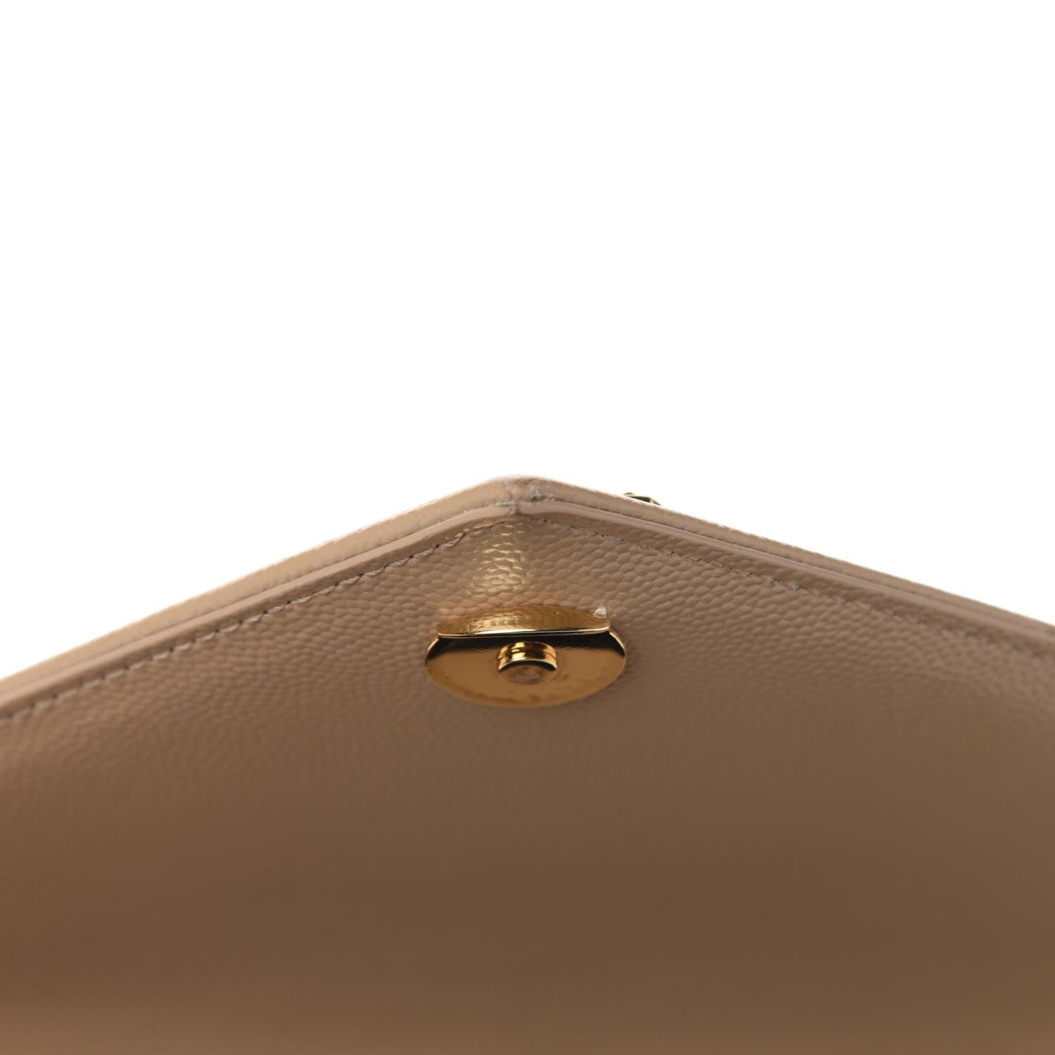 Saint Laurent Grain De Poudre Textured Mixed Matelasse Medium Triquilt Monogram Satchel Dark Beige 8 of 11