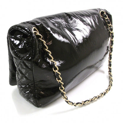Chanel Vinyl Rock and Chain Medium Flap Black 3 of 11