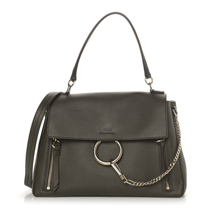 Chloe Calfskin Small Faye Day Shoulder Bag Deep Forest 1 of 10