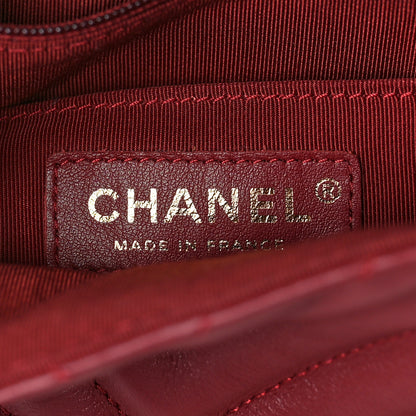 Chanel Calfskin Chevron Quilted Large Statement Flap Red 6 of 9