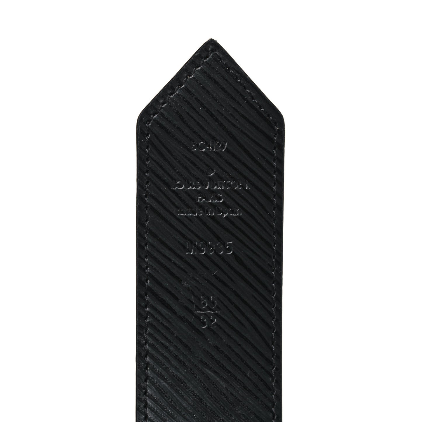 Monogram Epi 35mm LV Circle Reversible Belt 80 32 Black