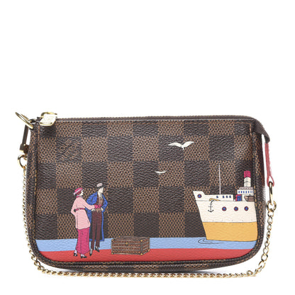 Louis Vuitton Damier Ebene 2016 Christmas Animation Mini Pochette Accessories 1 of 8