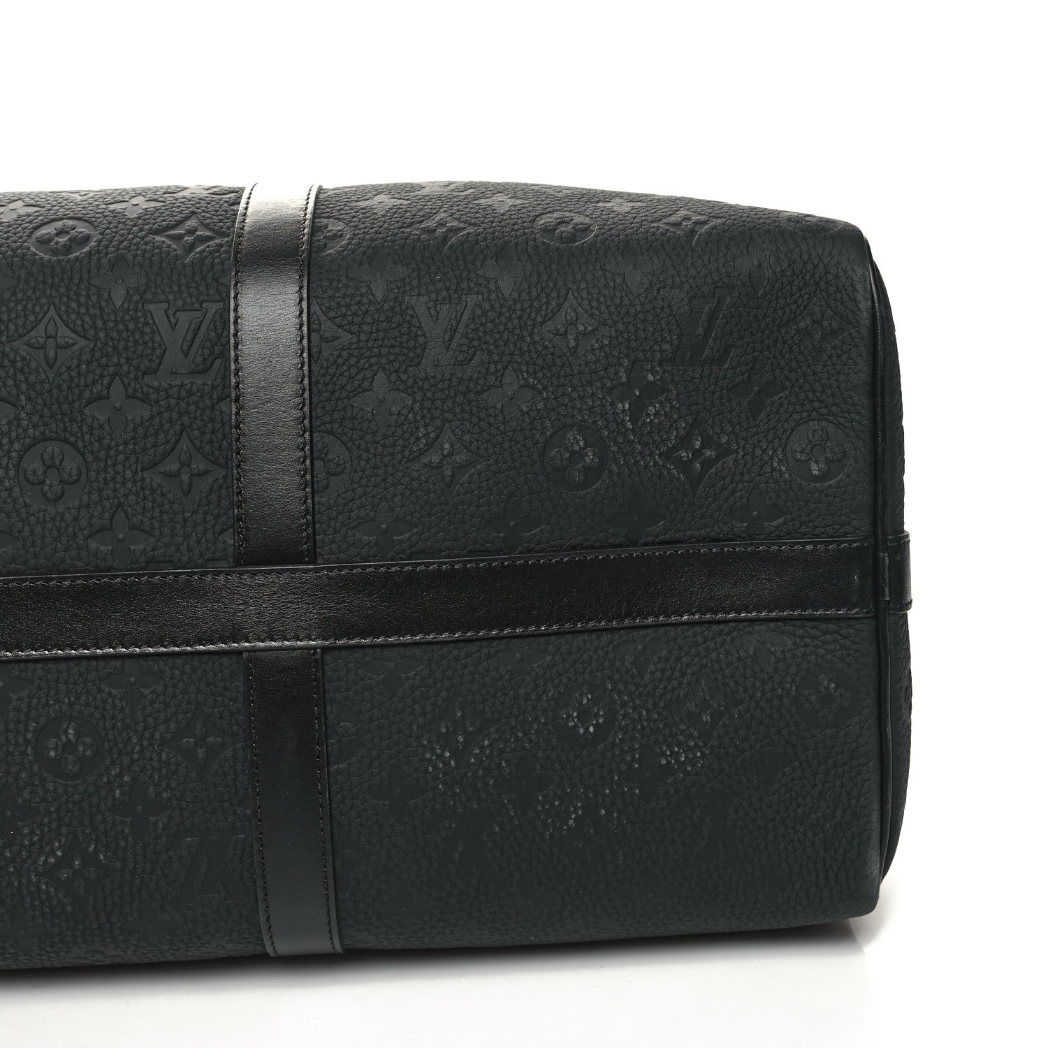 Louis Vuitton Taurillon Monogram Keepall Bandouliere 50 Black 12 of 12