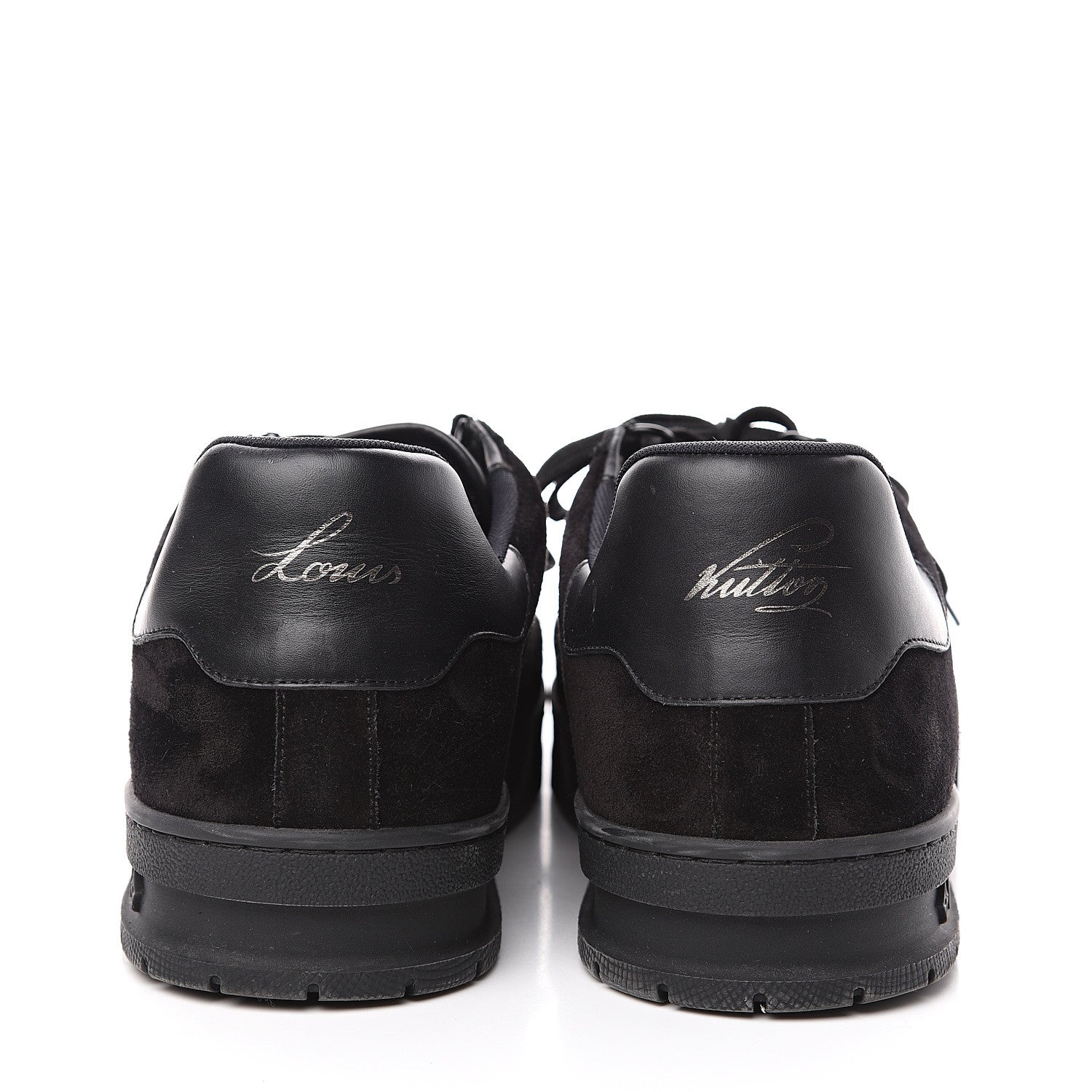 Louis Vuitton Suede Uniform Sneakers 10.5 Black 5 of 8