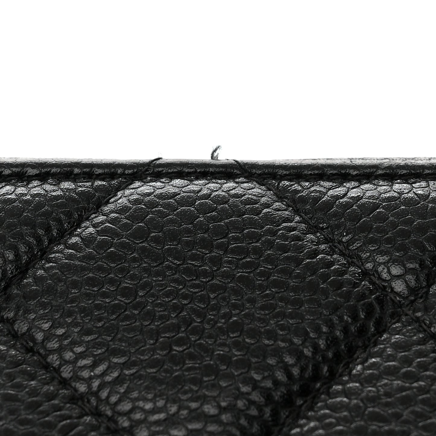 Caviar Quilted Medium Single Flap Black