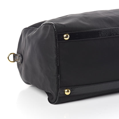 Prada Tessuto Nylon Vernice Bauletto Black 7 of 8
