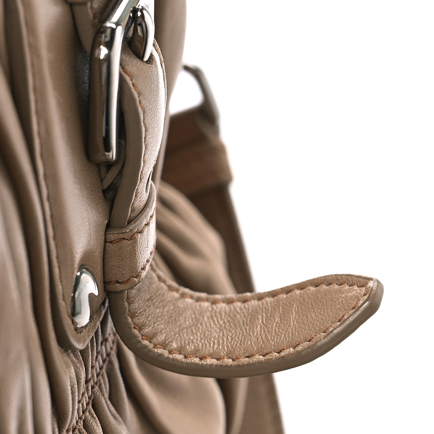 Prada Nappa Gaufre Tote Cuoio Argilla 13 of 17
