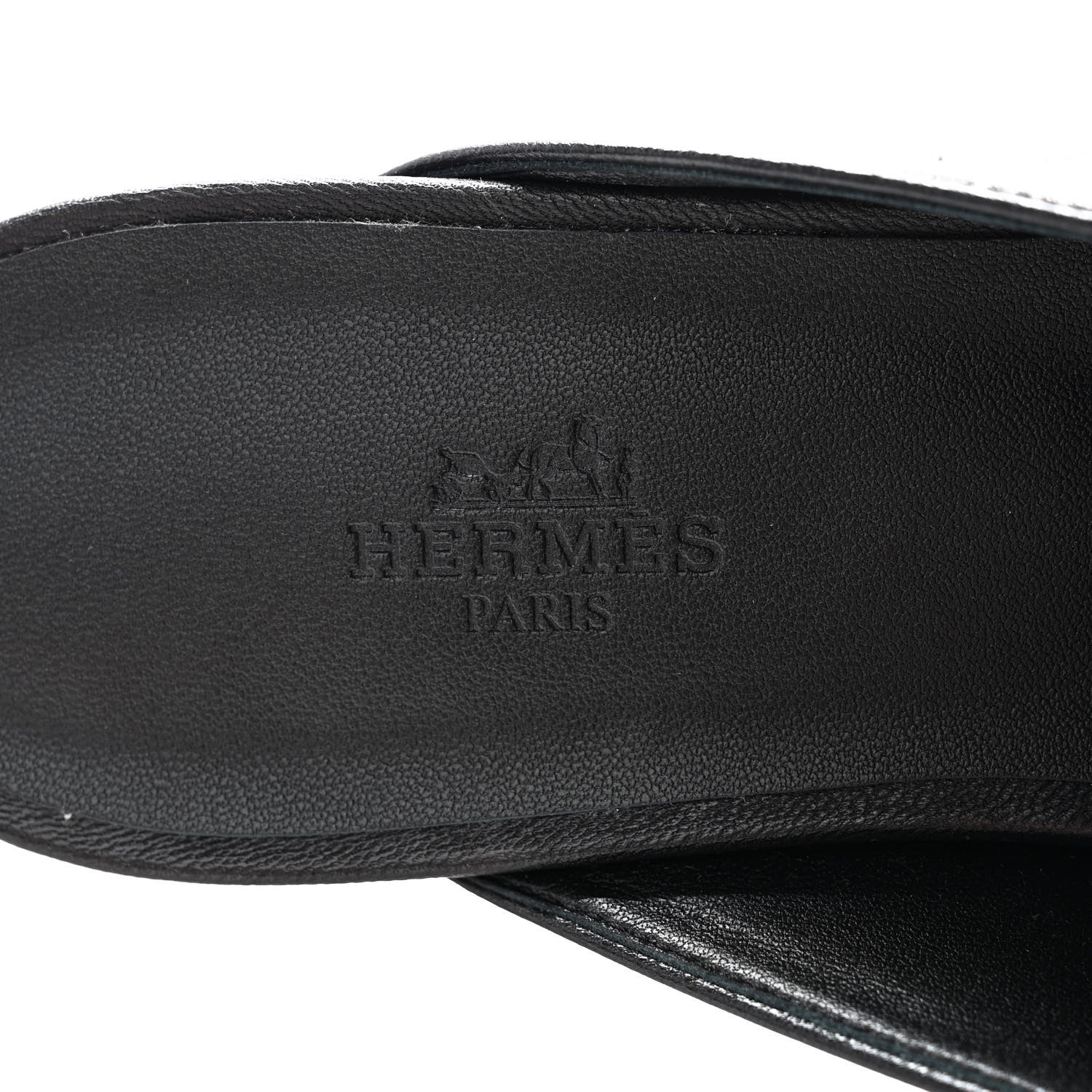 Hermes Calfskin Oz Mules 39 Black 6 of 9