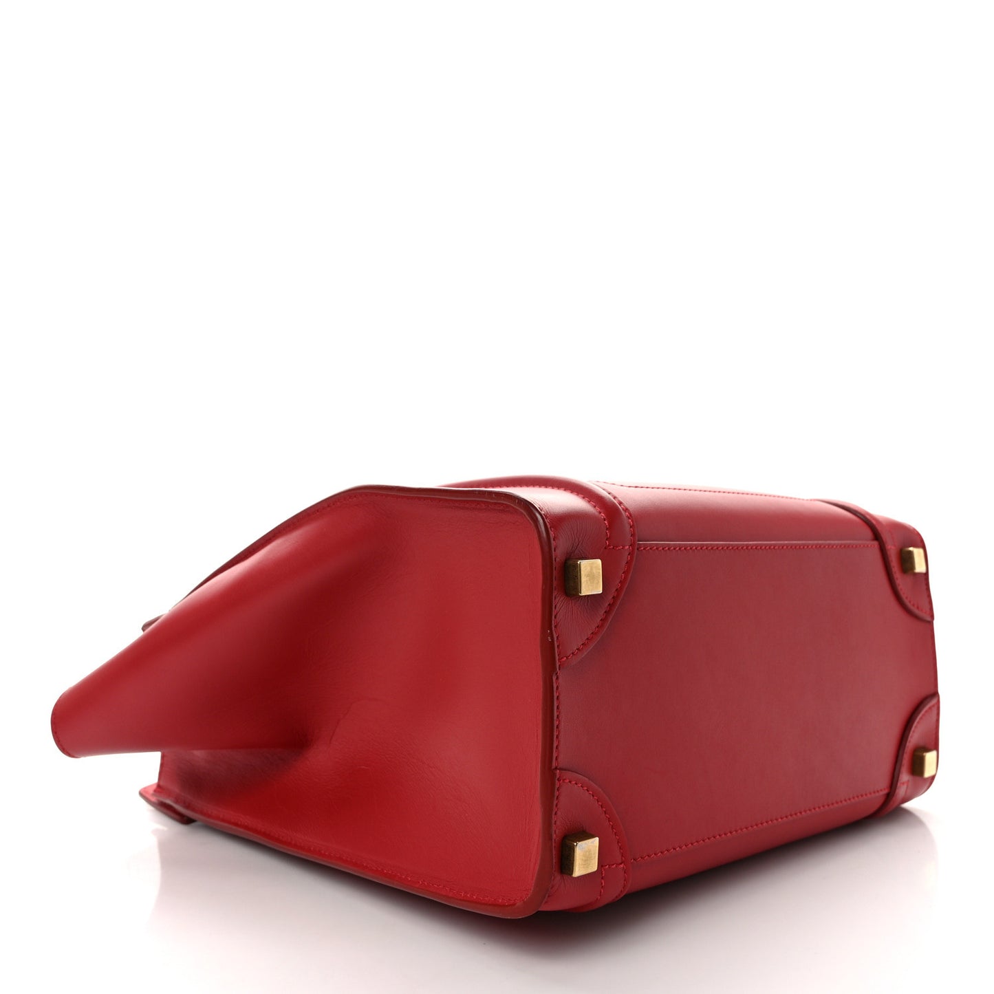 Smooth Calfskin Micro Luggage Red