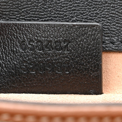 Gucci GG Supreme Monogram New Sakai Lux Calfskin Mini Padlock Flap Pocket Shoulder Bag Beige Ebony Black Cuir 7 of 10