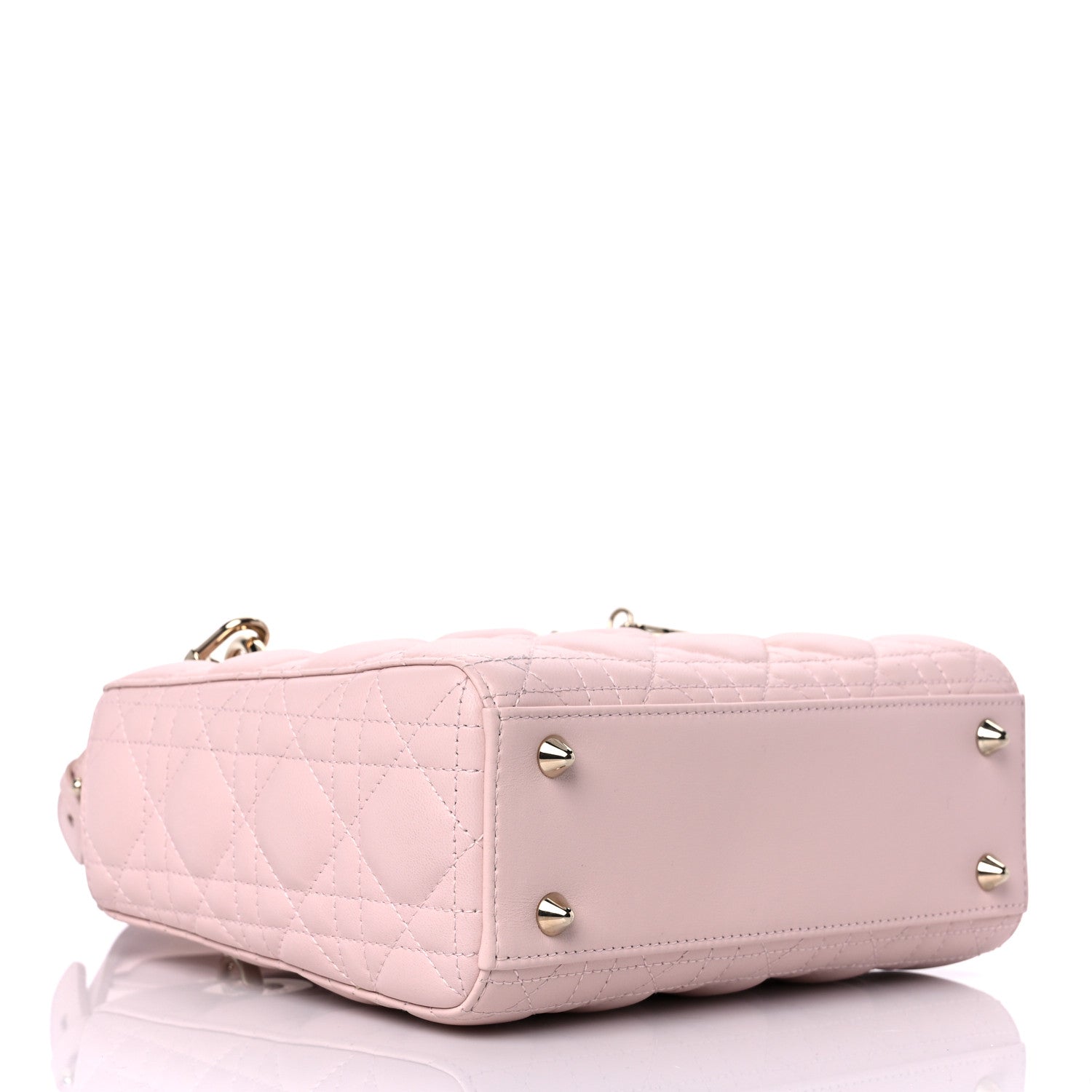 Christian Dior Lambskin Cannage Small My ABCDior Lady Dior Powder Pink 4 of 8