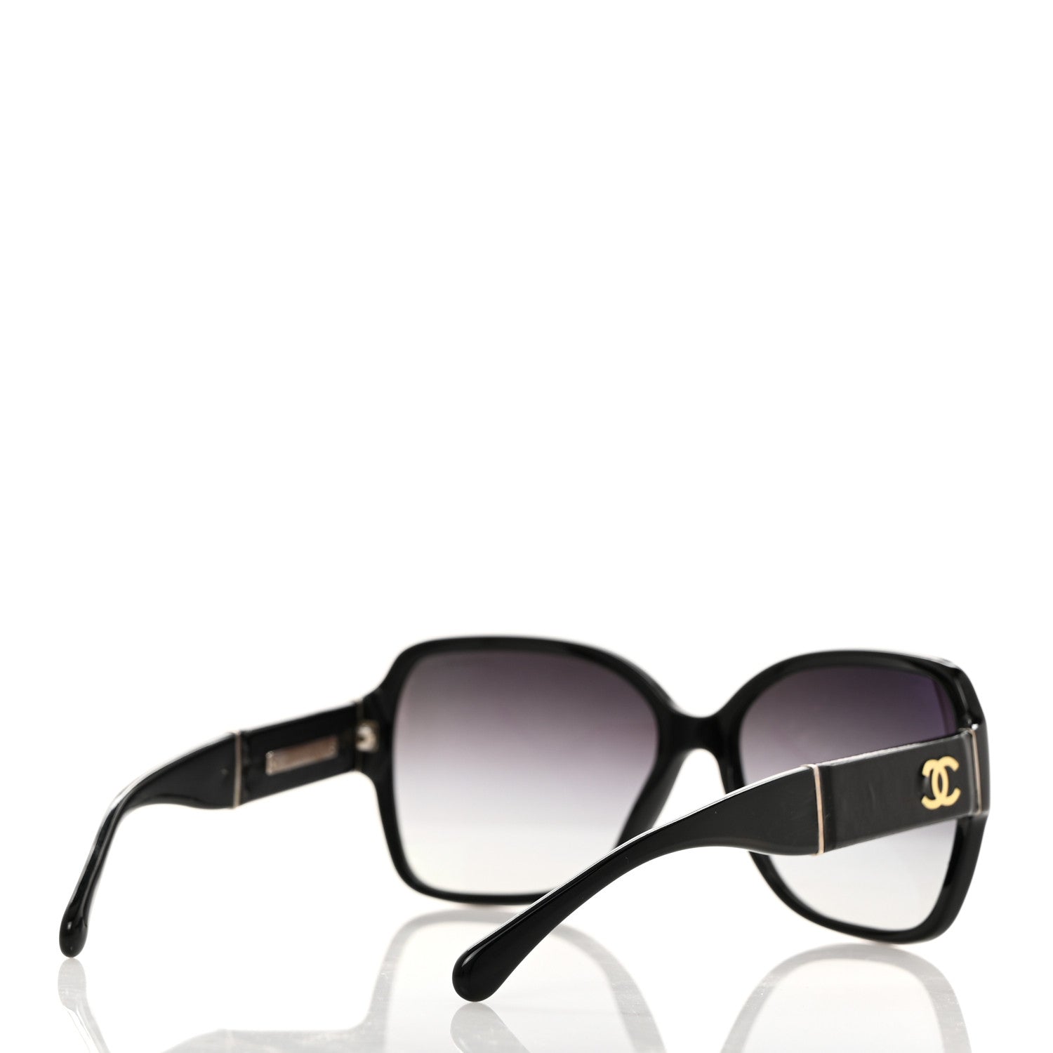 Chanel CC Sunglasses 1345 Black 4 of 8
