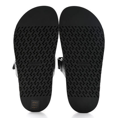 Hermes Calfskin Womens Chypre Sandals 37.5 Black 5 of 10