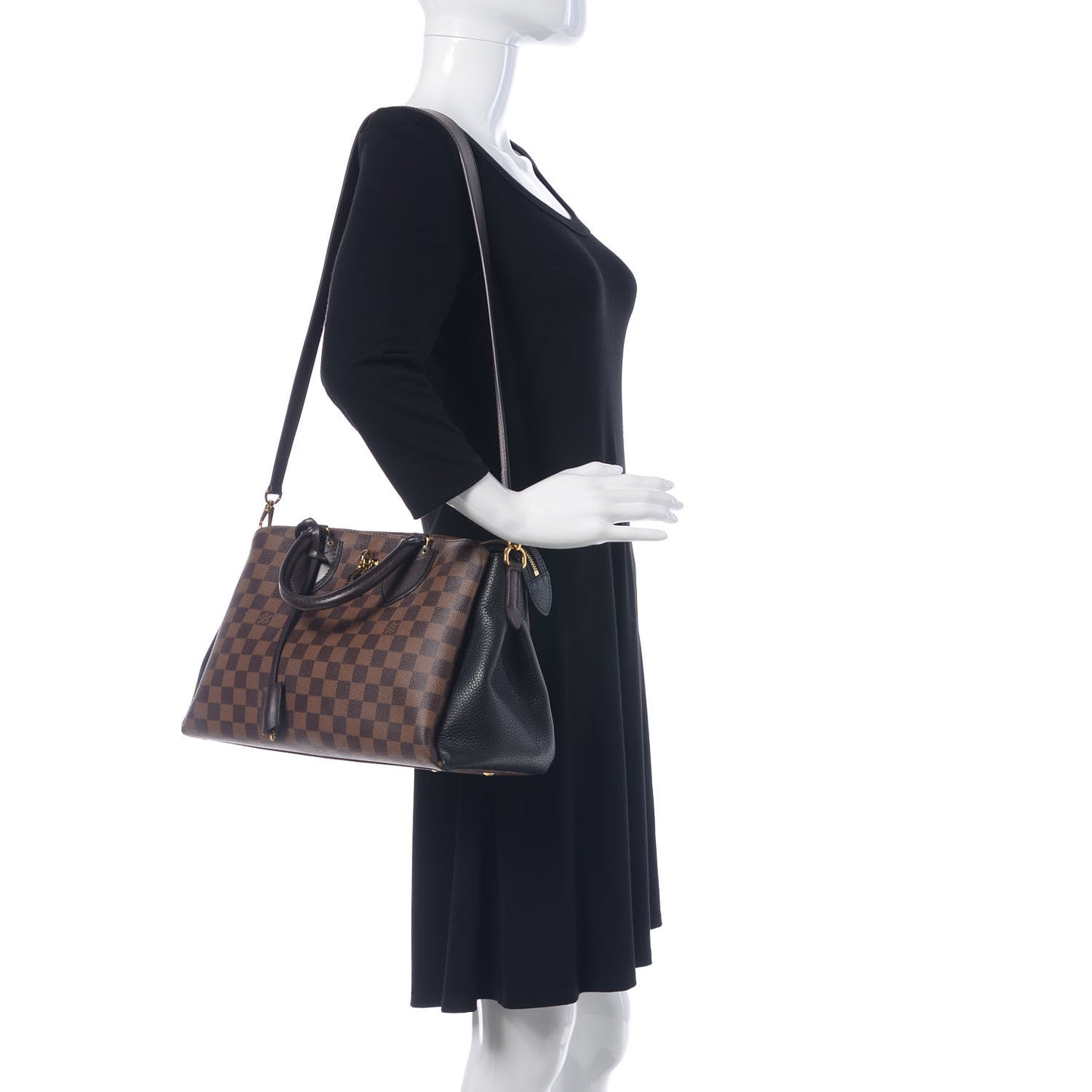 Cuir Taurillon Damier Ebene Normandy Black