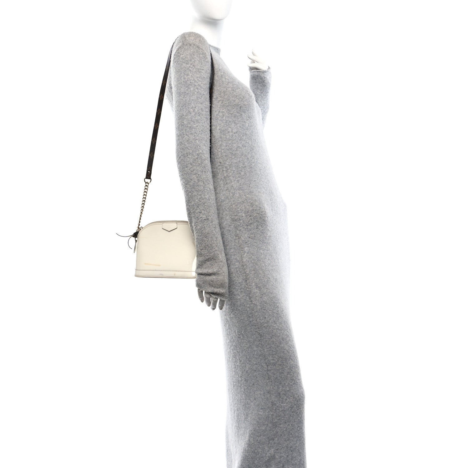 Louis Vuitton Patent Monogram Alma Mini Snow 2 of 11