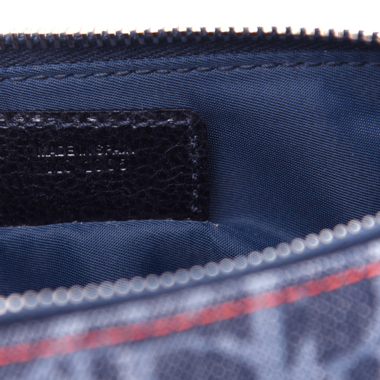 Christian Dior Denim Monogram Mini Saddle Pochette Navy 7 of 10