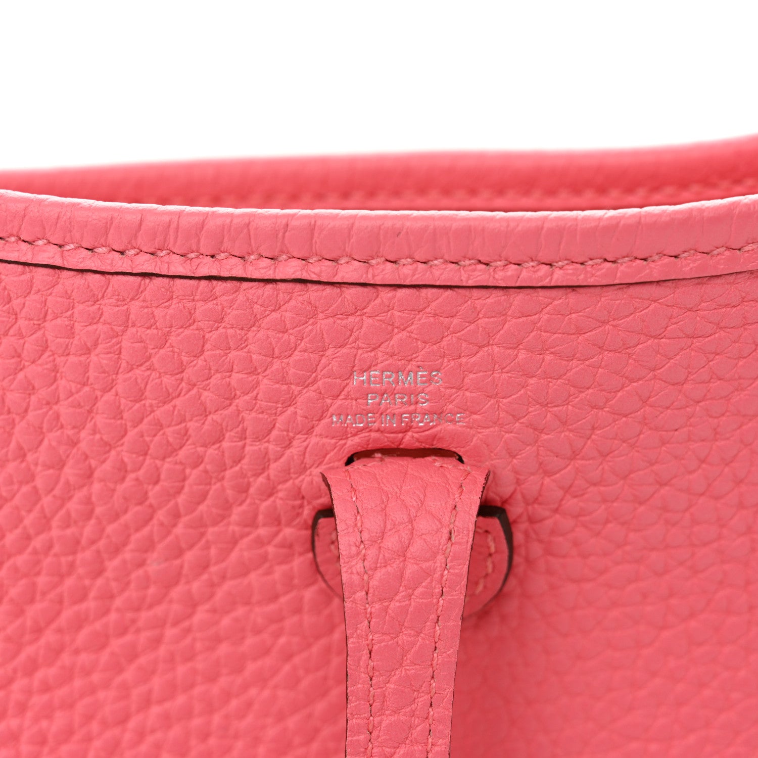 Hermes Taurillon Clemence Amazone Evelyne TPM Rose Azalee Rouge Pivoine 6 of 10