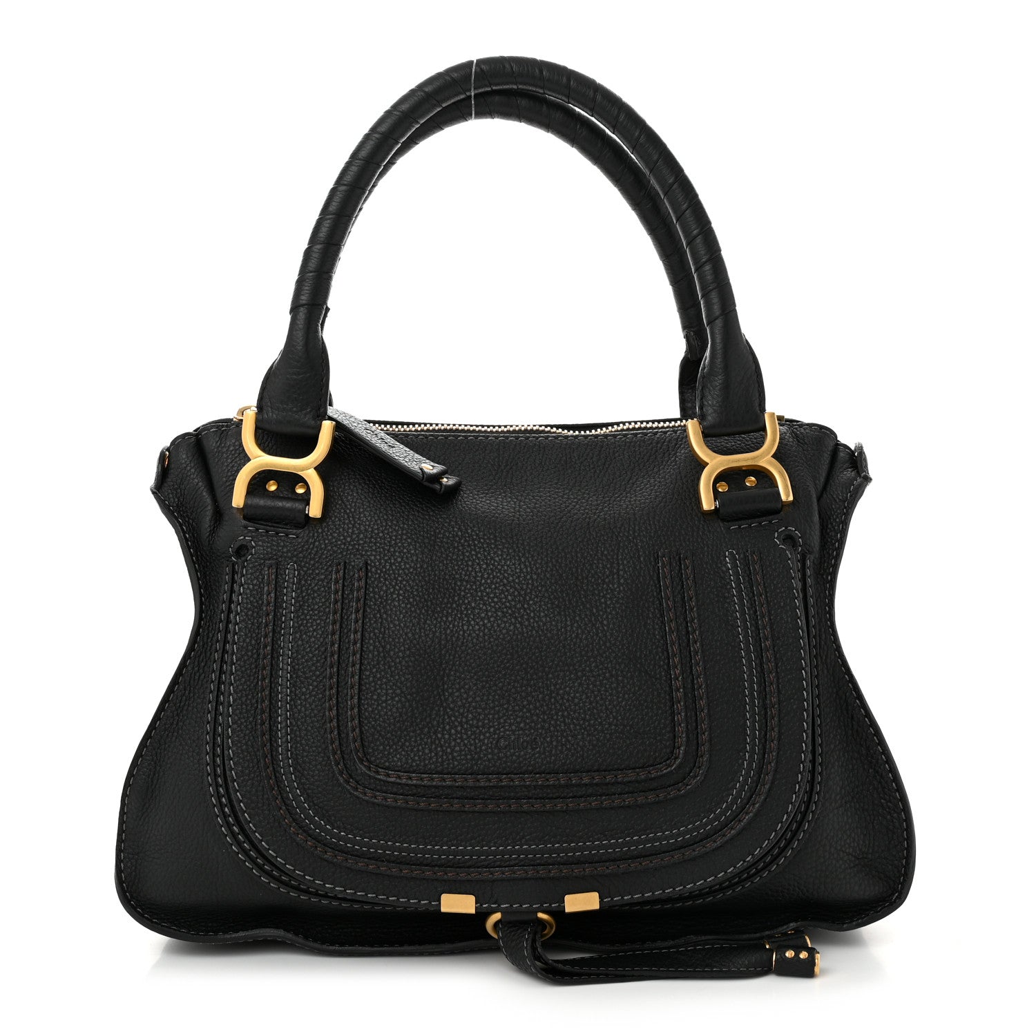 Chloe Calfskin Medium Marcie Satchel Black 1 of 10
