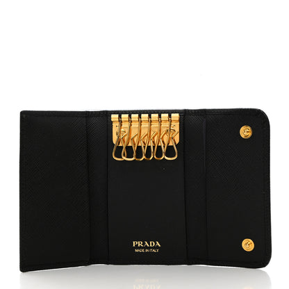 Prada Saffiano Metal 6 Key Holder Black 5 of 7